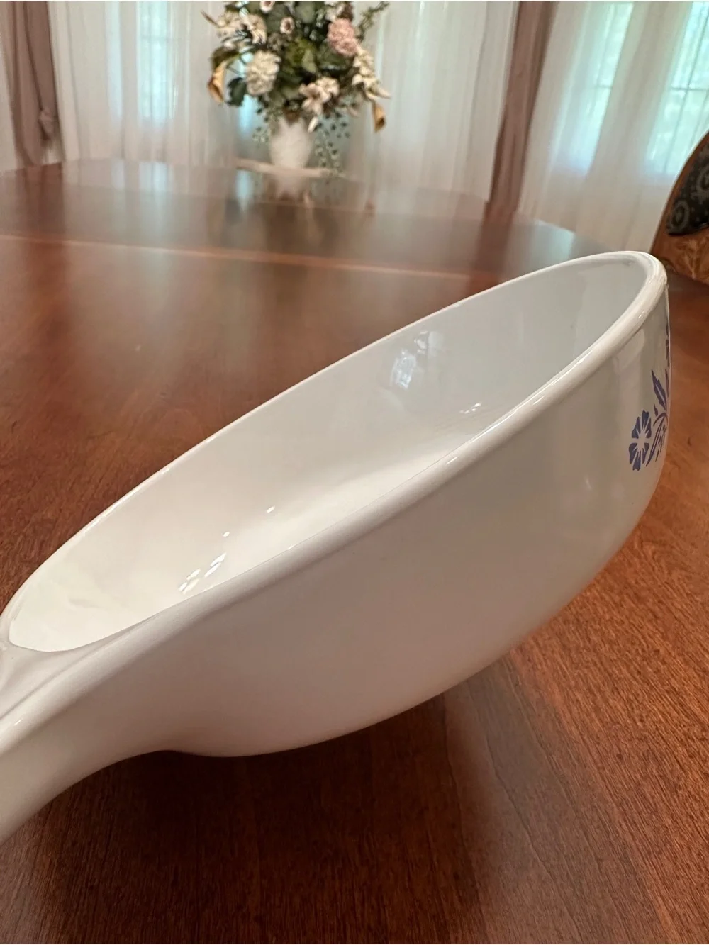 Vintage Blue Cornflower 6.5 Inch Skillet & Original Lid